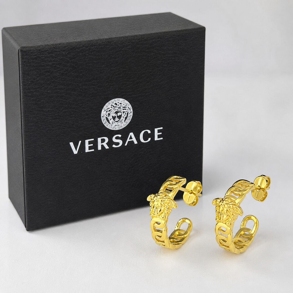 Versace Bold Statement Earrings Style 10 | New with Box - Picture 3 of 9